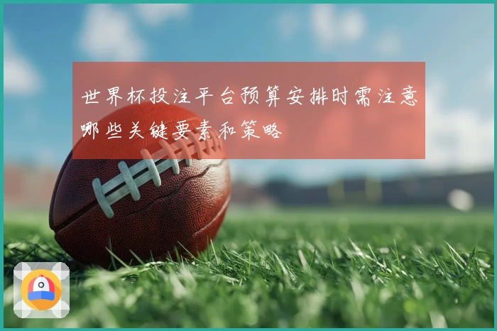 世界杯投注平台预算安排时需注意哪些关键要素和策略